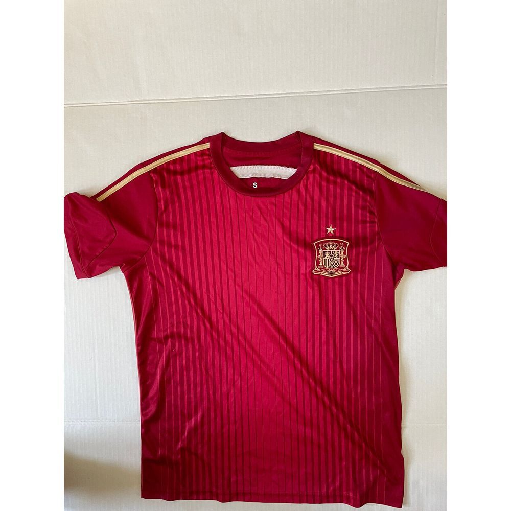 NaNa Red Soccer Jersey with Gold Trim